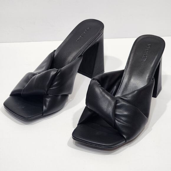 Open Edit Saydee Heeled Sandals Black Size 11 - Picture 4 of 13